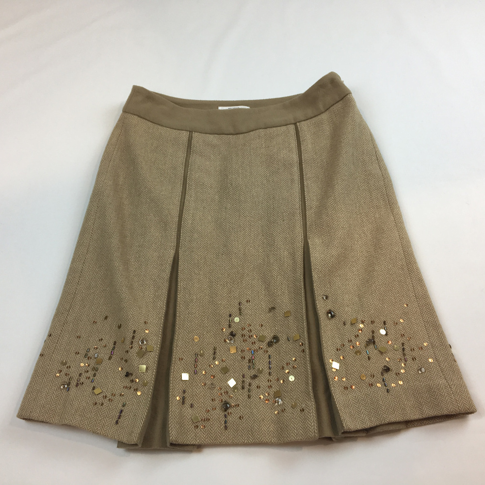 Ann Taylor Loft Jeweled Wool/Rayon Skirt Size 0P
